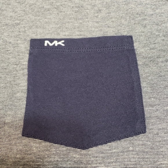 Michael Kors Men's T Shirt Round Neck Short Sleeve Blue Size M - Picture 5 of 7